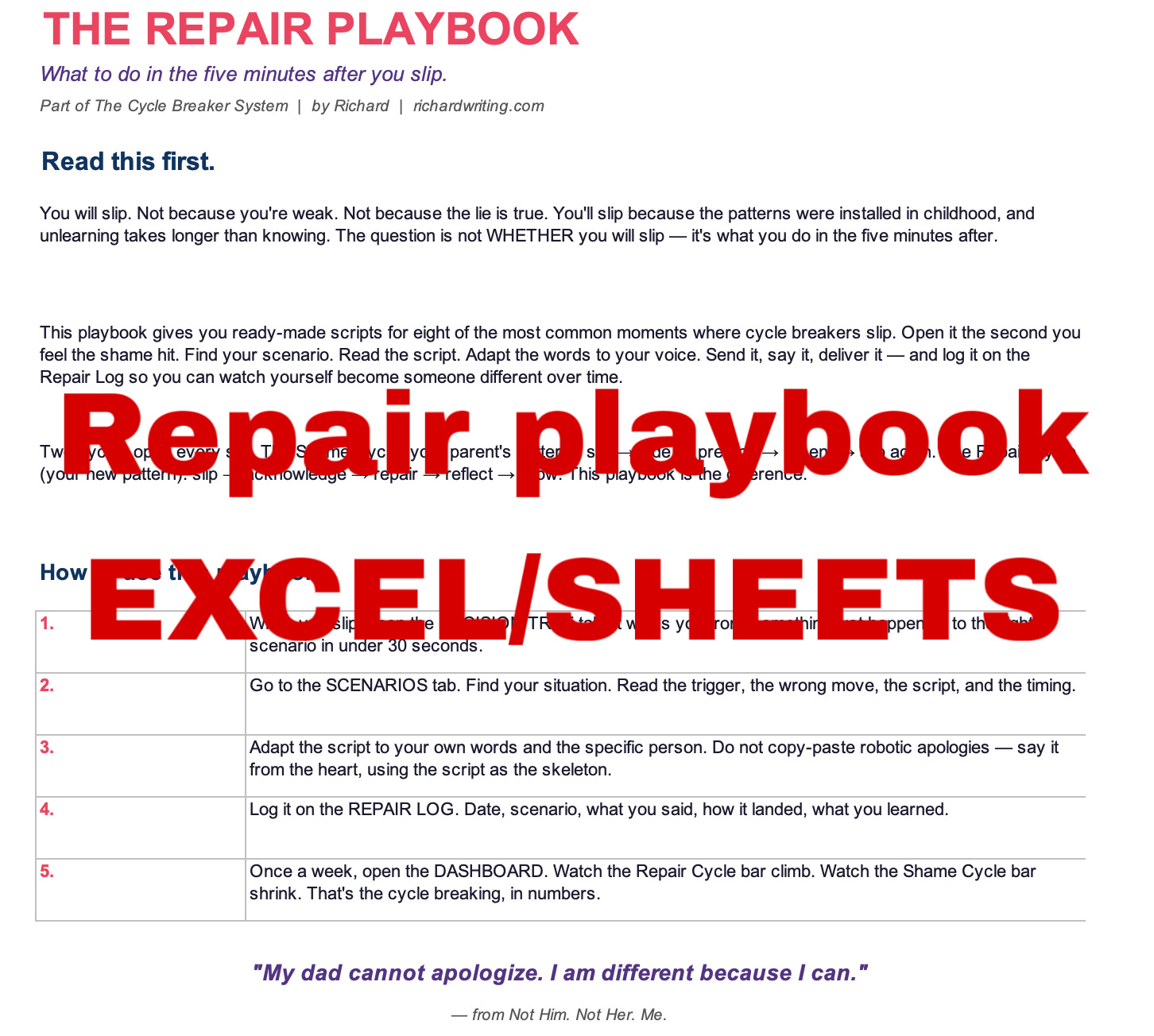 The Repair Playbook