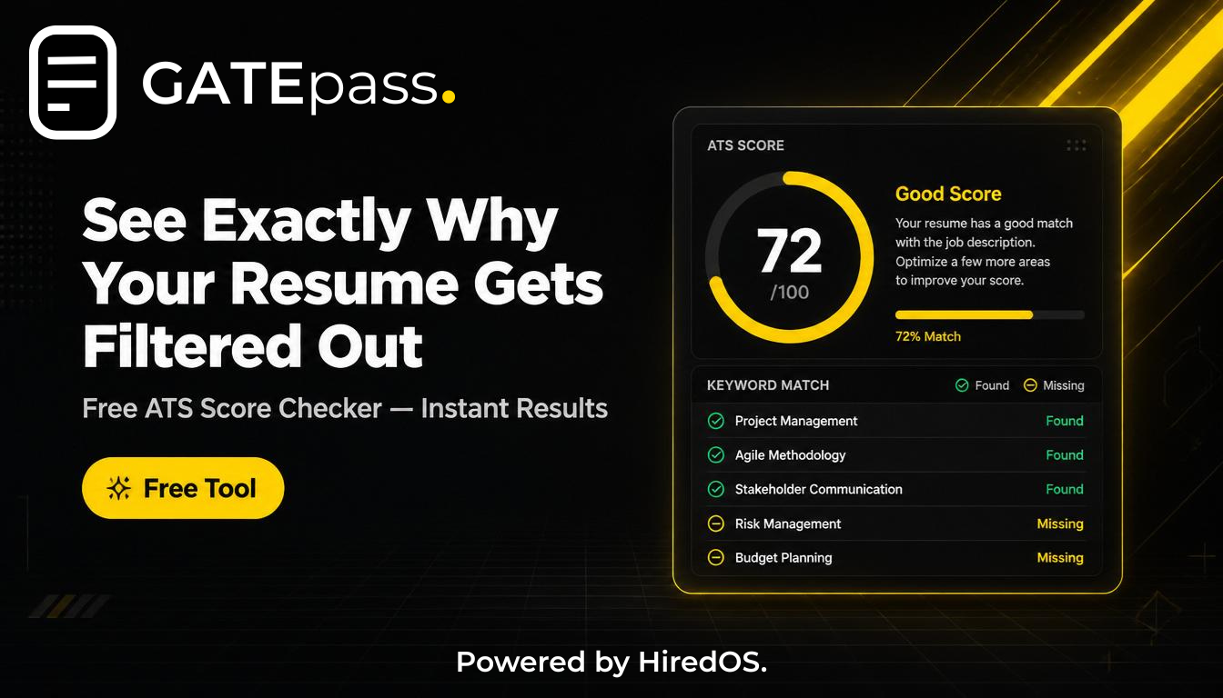 GATEpass. Free ATS Score Checker