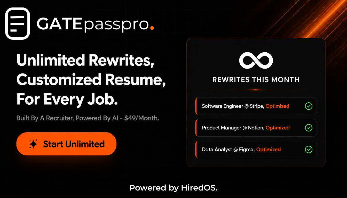GATEpasspro. Unlimited Monthly