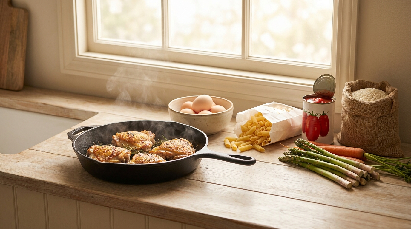 Beginners Cooking Basic Dinners Without Burning Food for Busy Adults