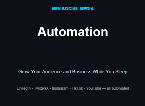 8. n8n Social Media Automation