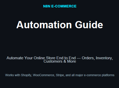 5. n8n Ecommerce Automation Guide
