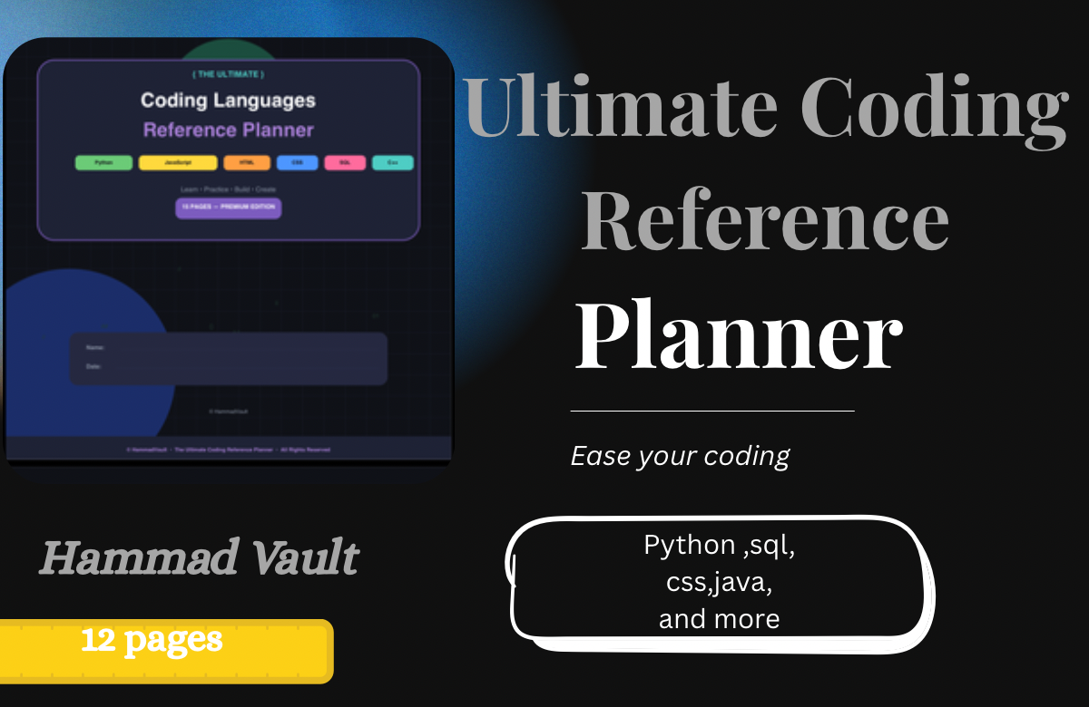 The Ultimate Coding Reference Planner
