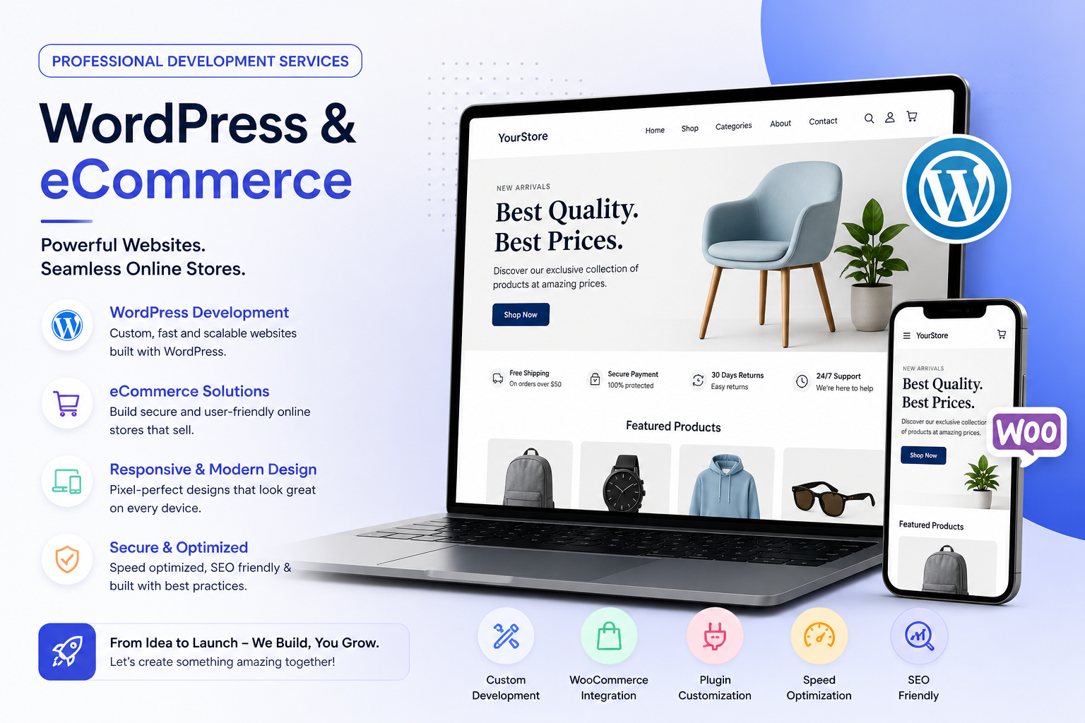 WordPress & eCommerce Website
