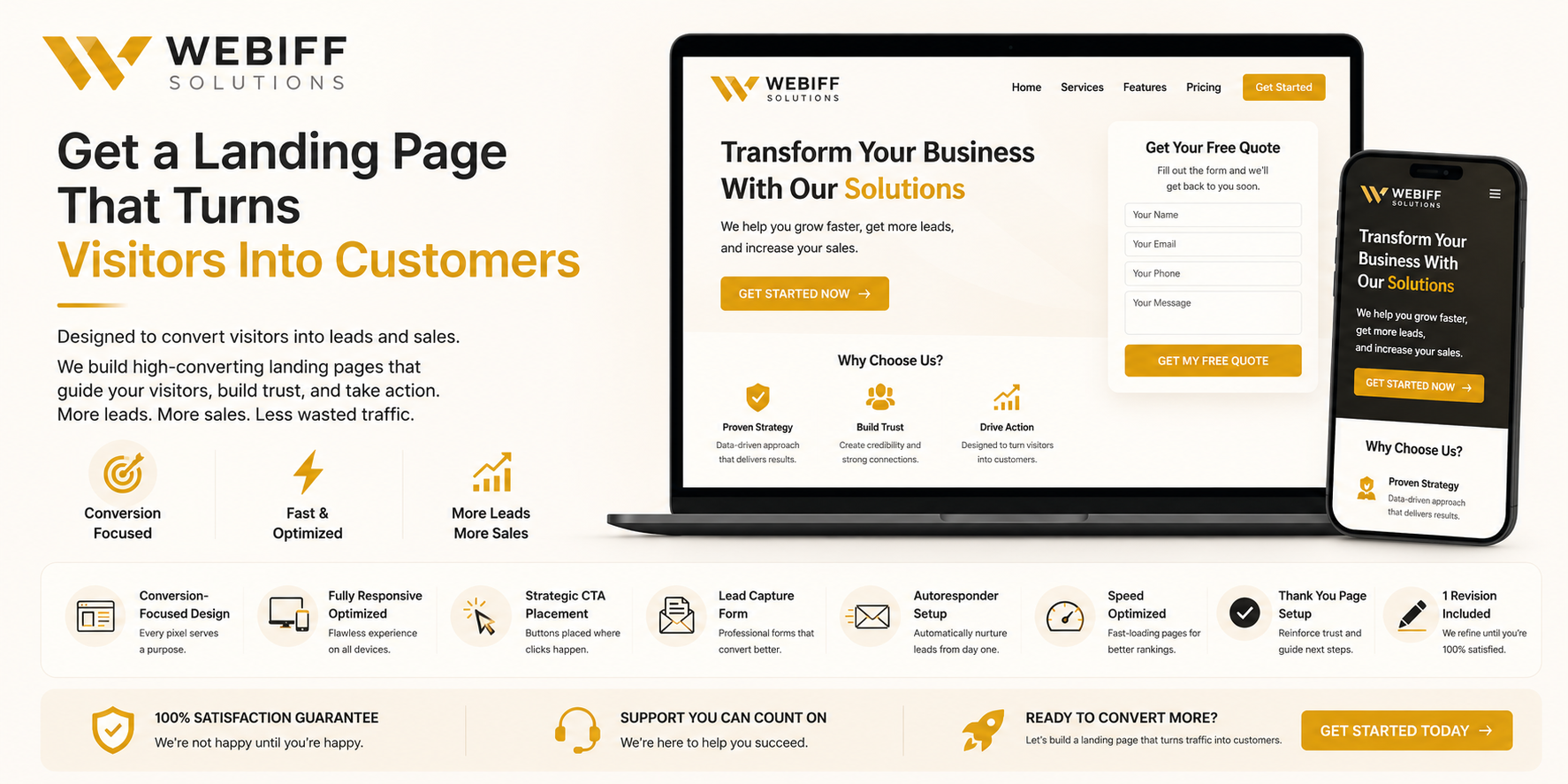 High-Converting Landing Page
