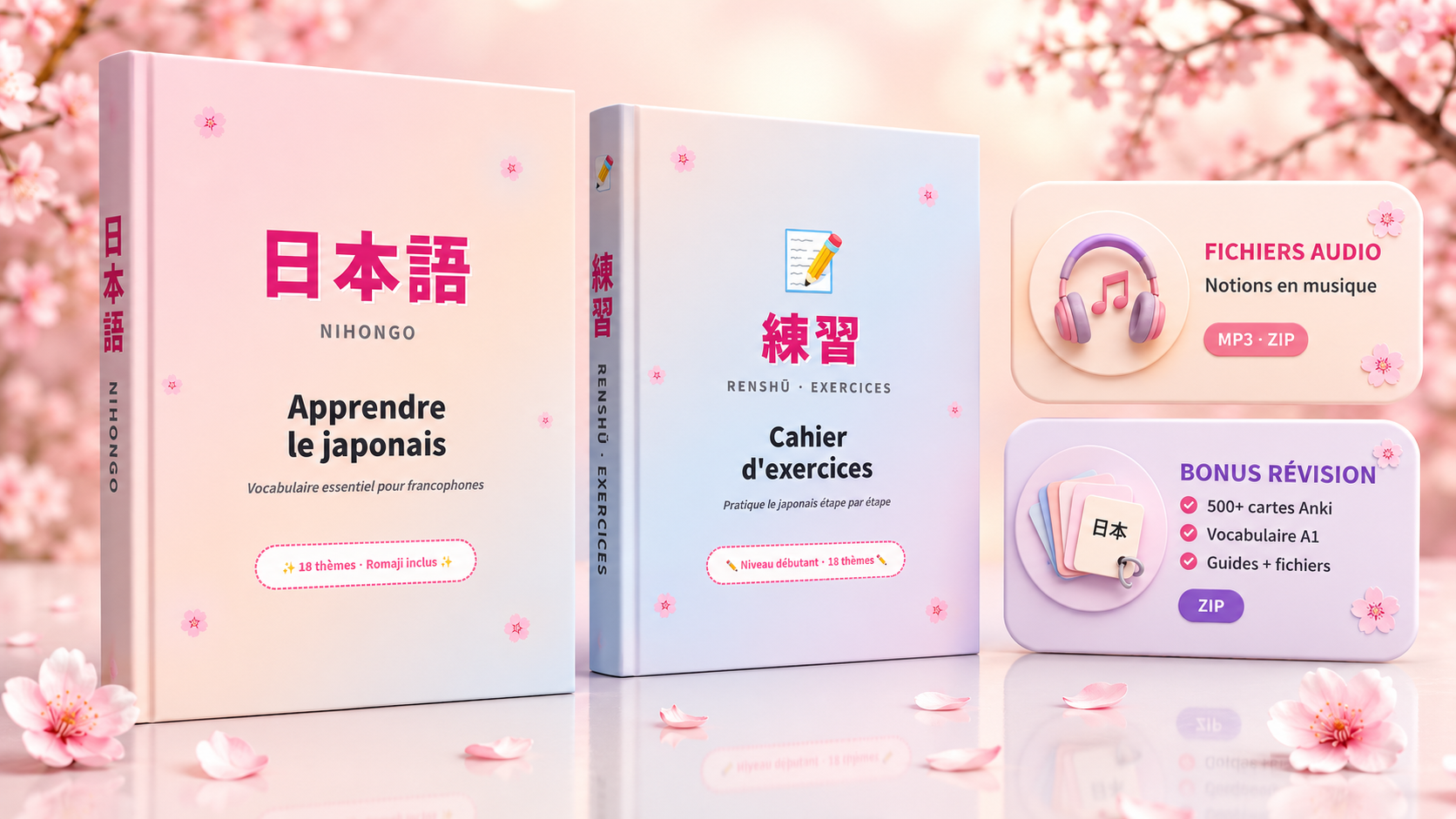 Pack Complet Japonais Débutant — Tout pour démarrer 🇯🇵
