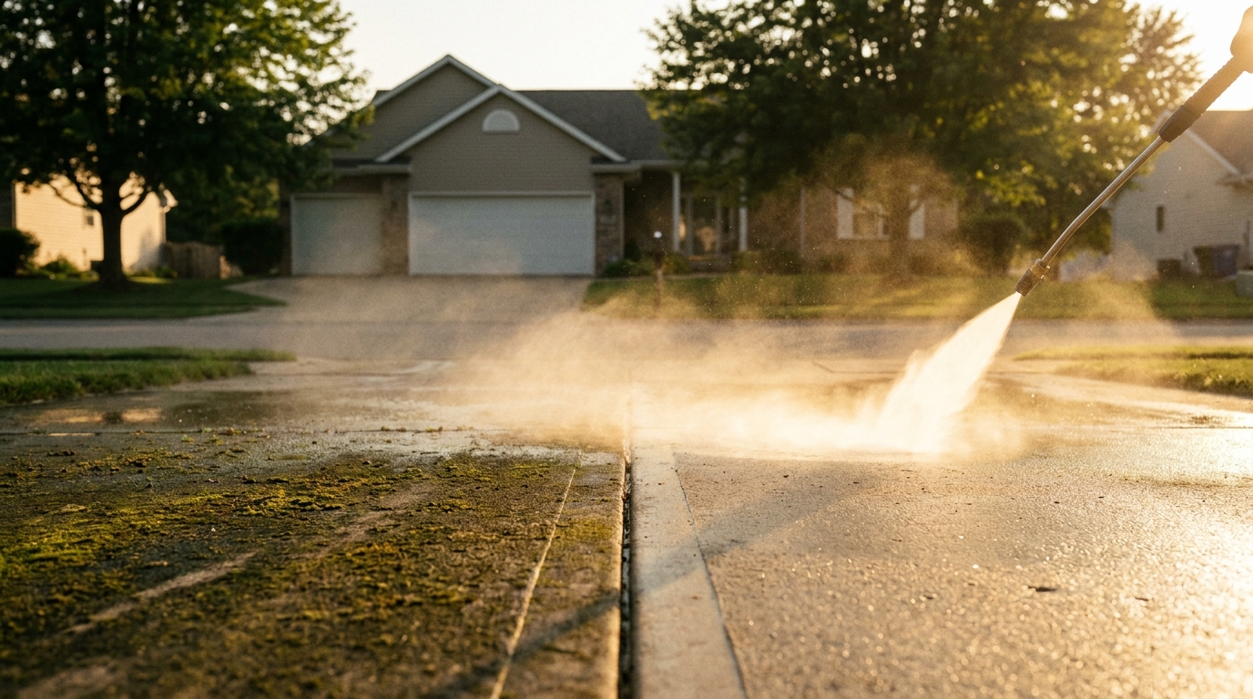 Driveway Pressure Wash
