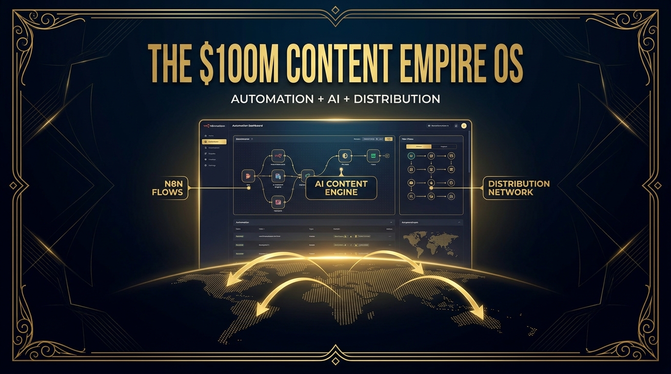 The $100M Content Empire OS: Strategy + 22-Flow n8n Automation Suite