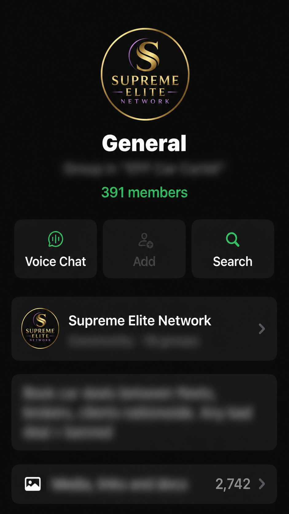 Supreme Elite Network