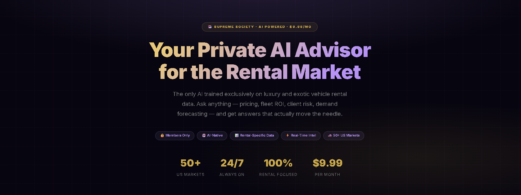 Supreme Rental Market AI