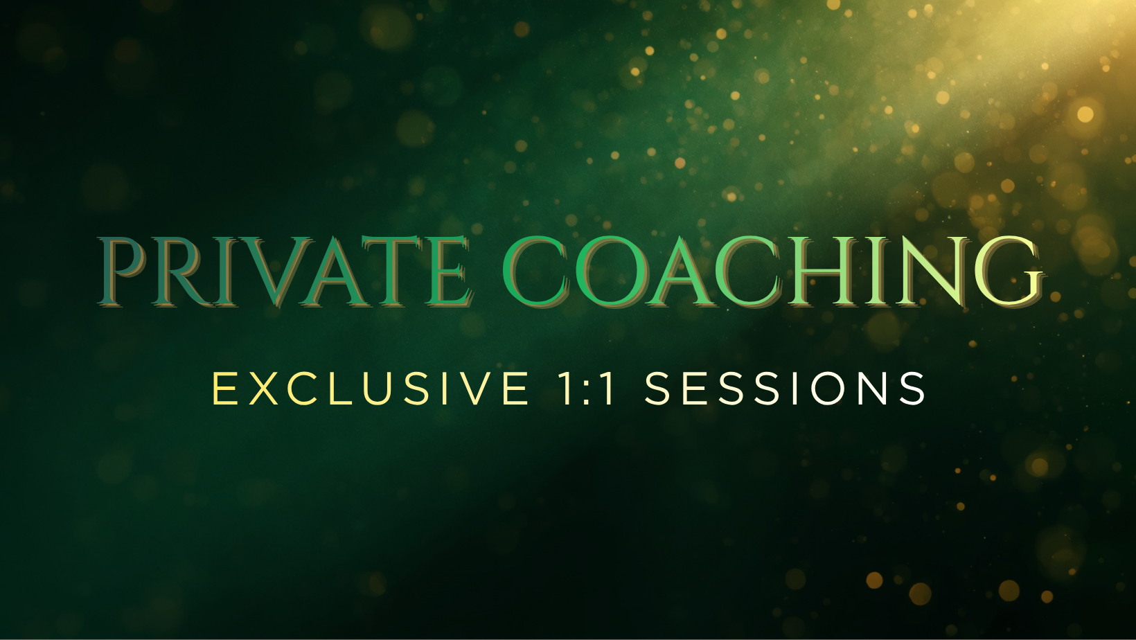 Private Coaching