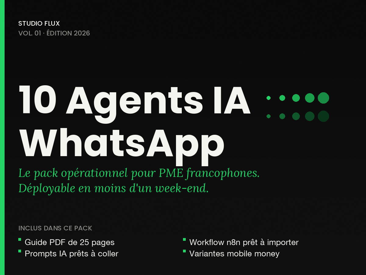 10 Agents IA WhatsApp pour PME francophones — Pack opérationnel 2026