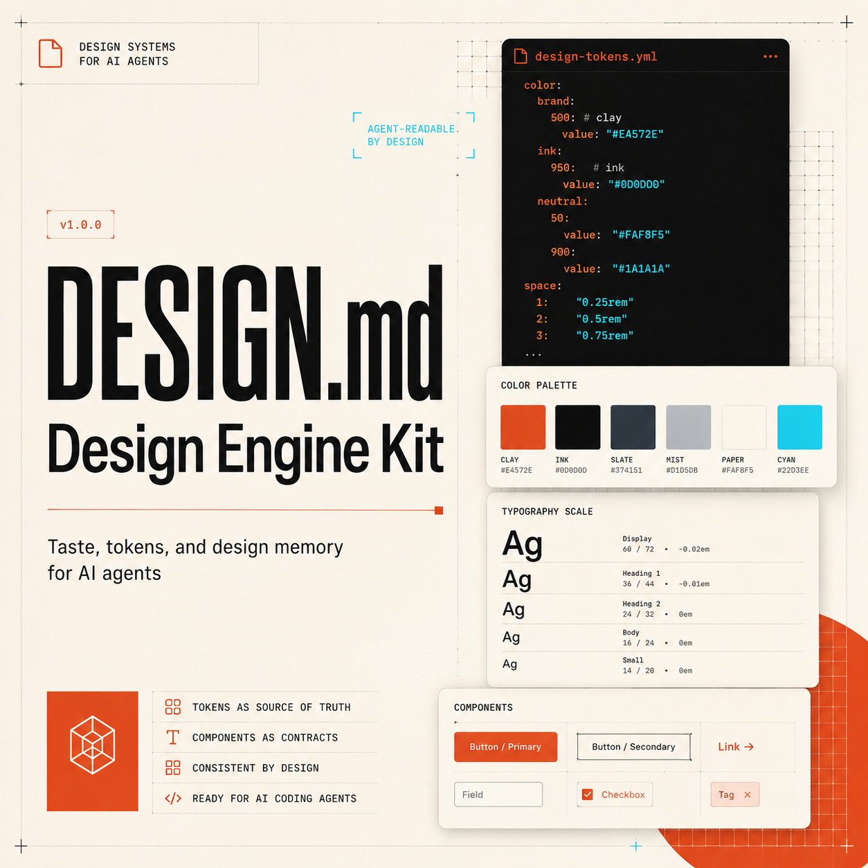 DESIGN.md Design Engine Kit (Limited Offer $𝟤̶𝟫̶ $5)
