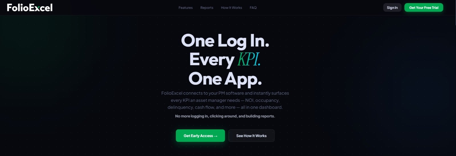 Folio Excel App Access