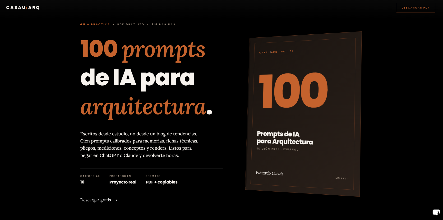 100 prompts IA - Arquitectura