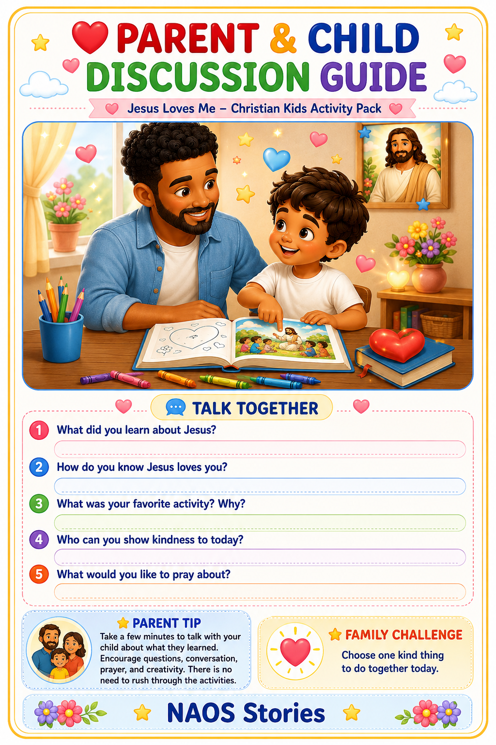 Jesus Loves Me ❤️ — Christian Kids Activity Pack