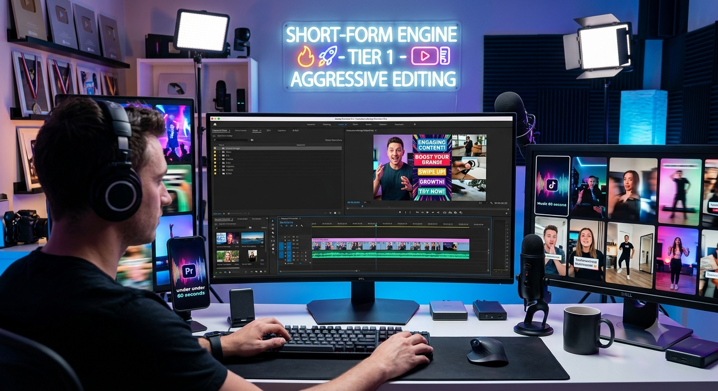 The Short-Form Engine (TikTok, Reels, Shorts)