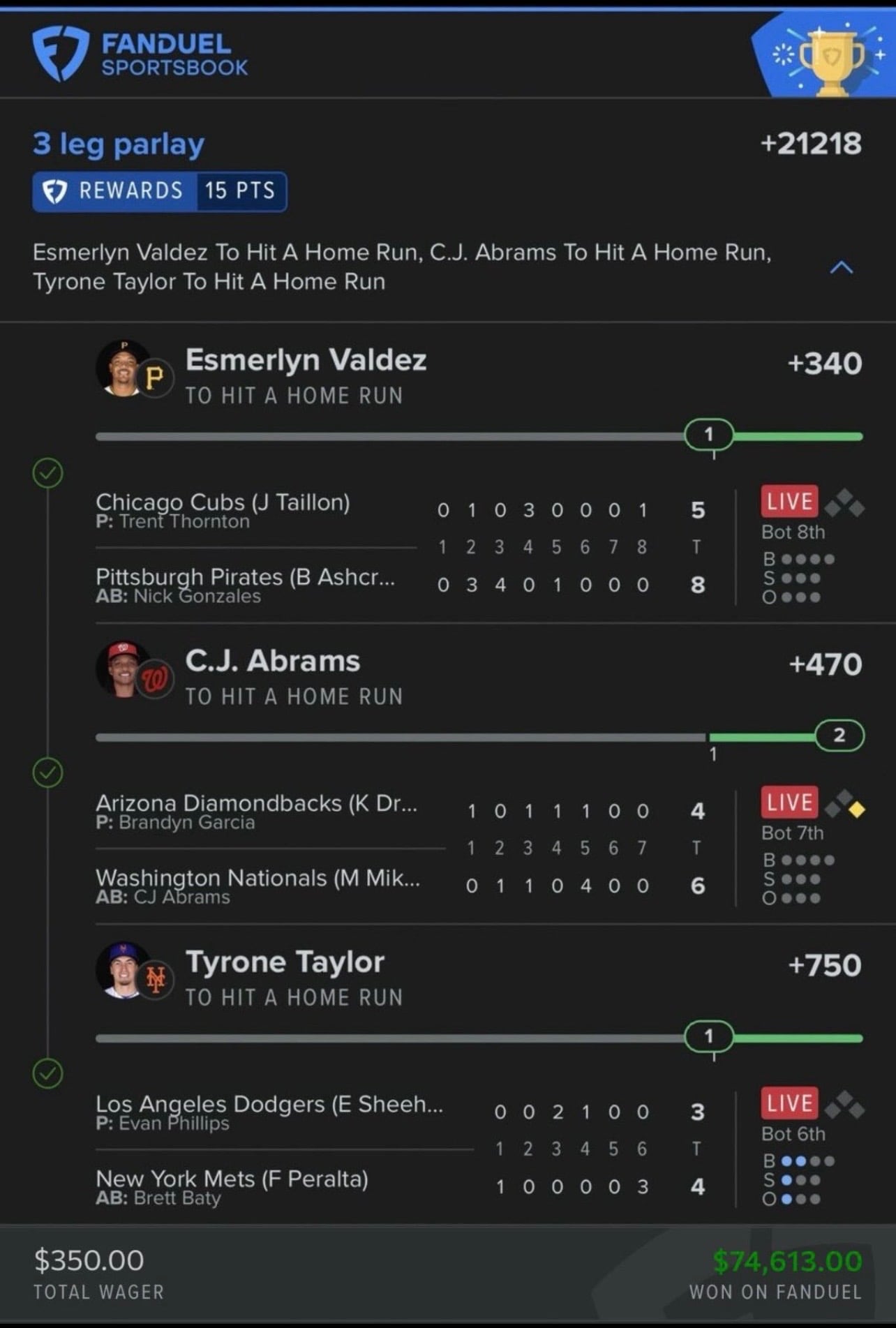 MLB Package Strikeouts/ Hits Easy Work