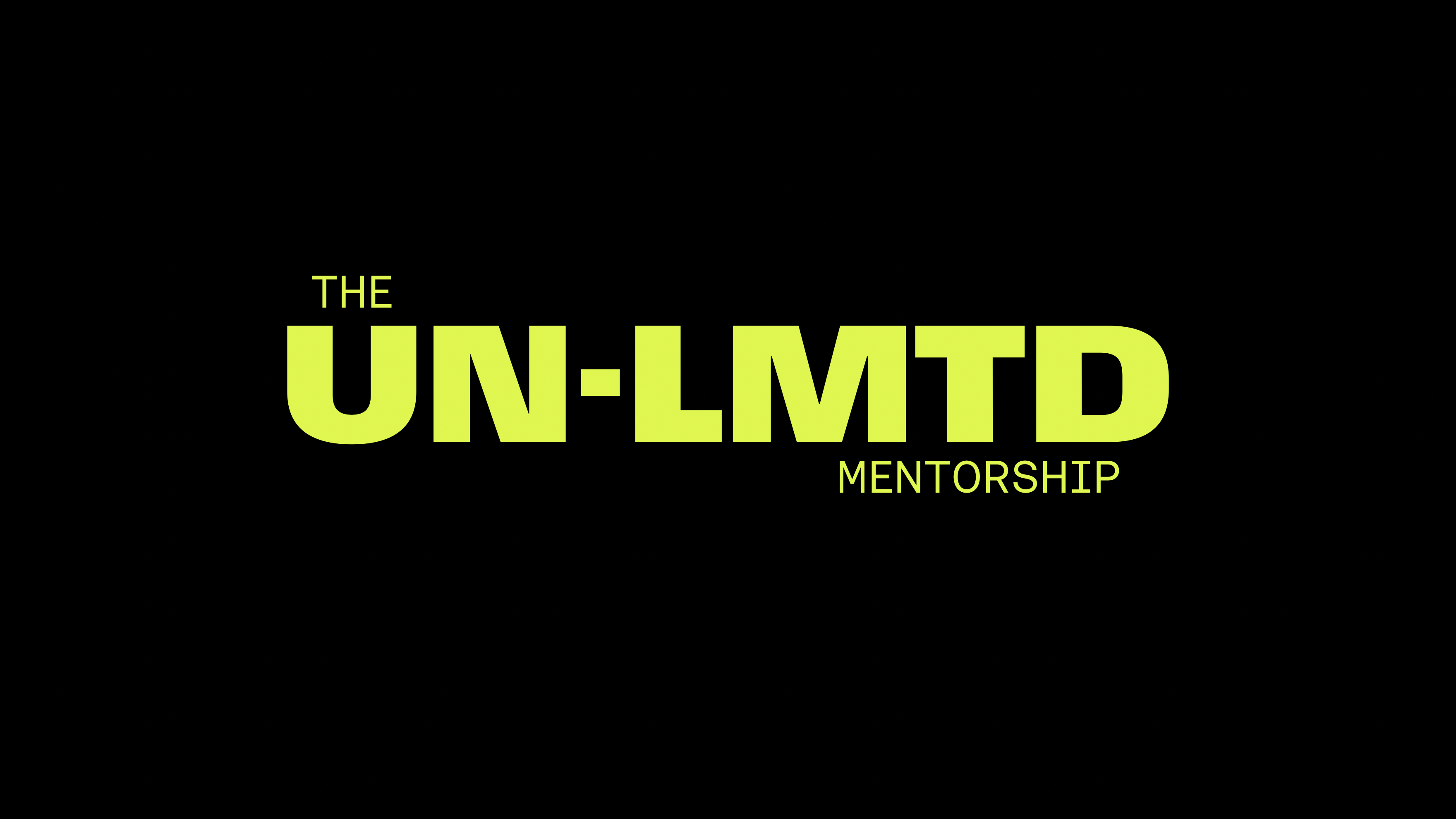 The UN-LMTD Mentorship