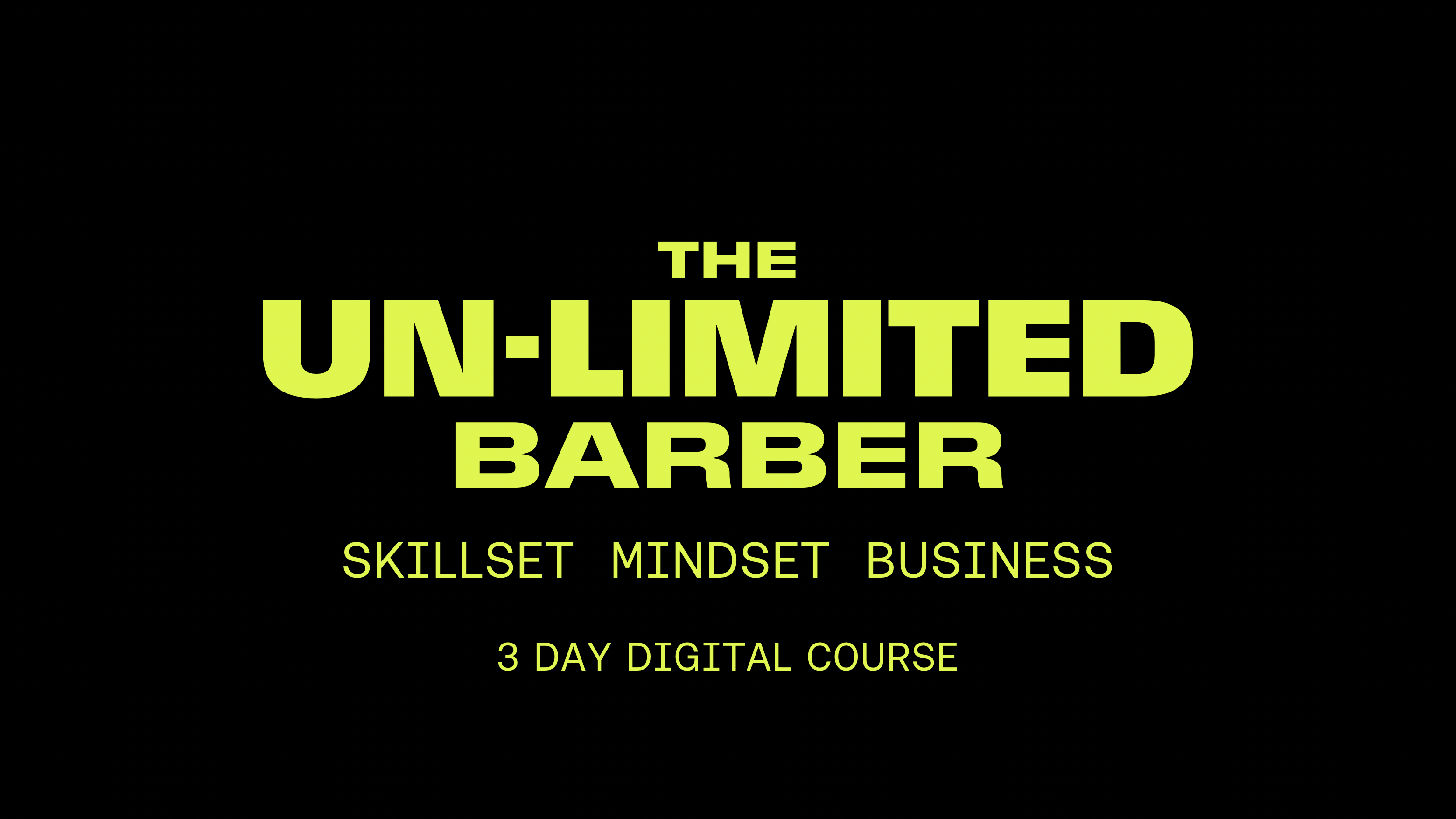 The UN-LMTD 3 Day Course
