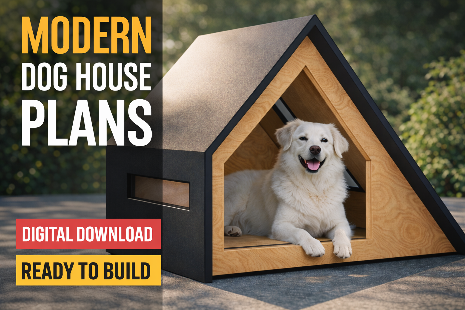 Dog Kennel DIY Woodworking - Model DH15 
