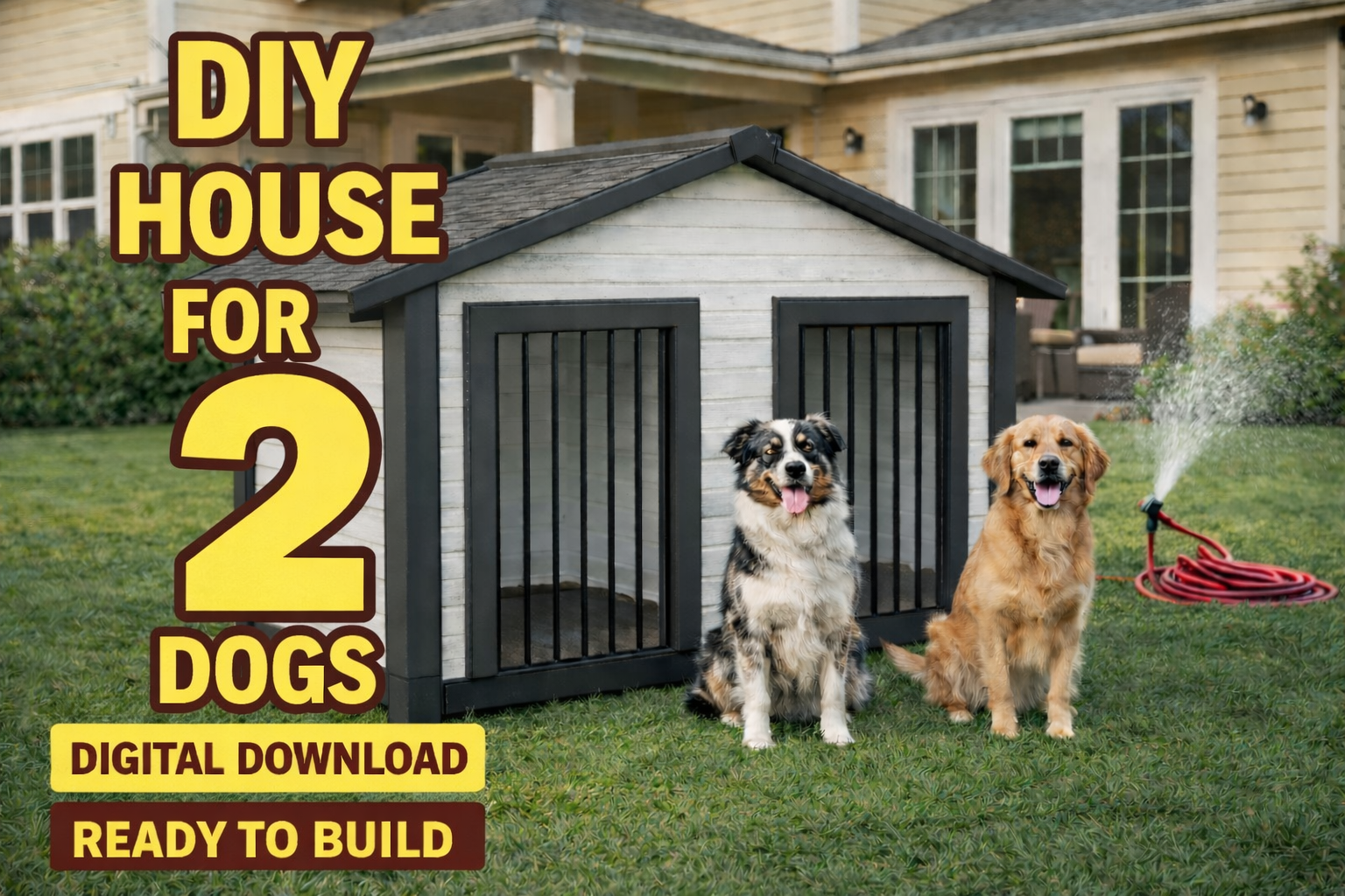 Dog Kennel DIY Woodworking - Model DH05 