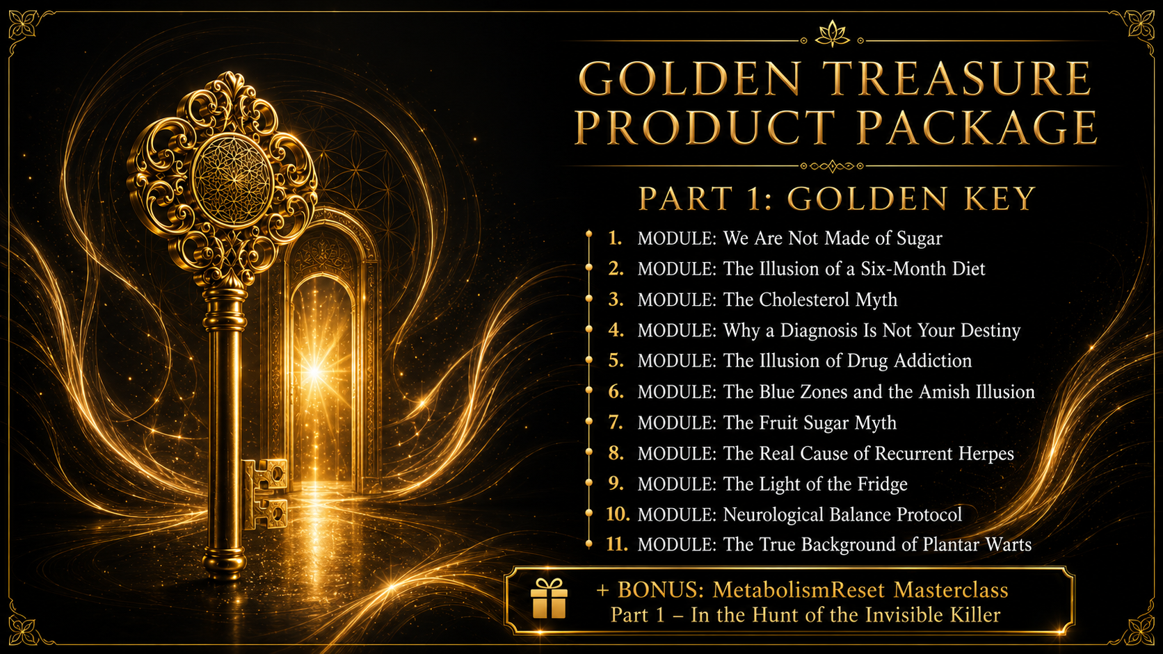 Golden Treasury Product Package Part 1: Golden Key