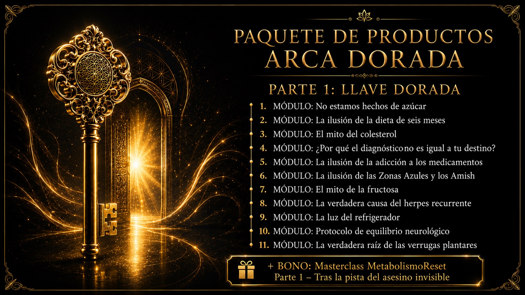 Paquete de productos Golden Treasury» Parte 1: Llave de oro