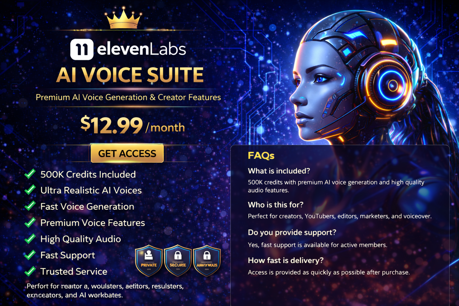 ElevenLabs AI Voice Suite
