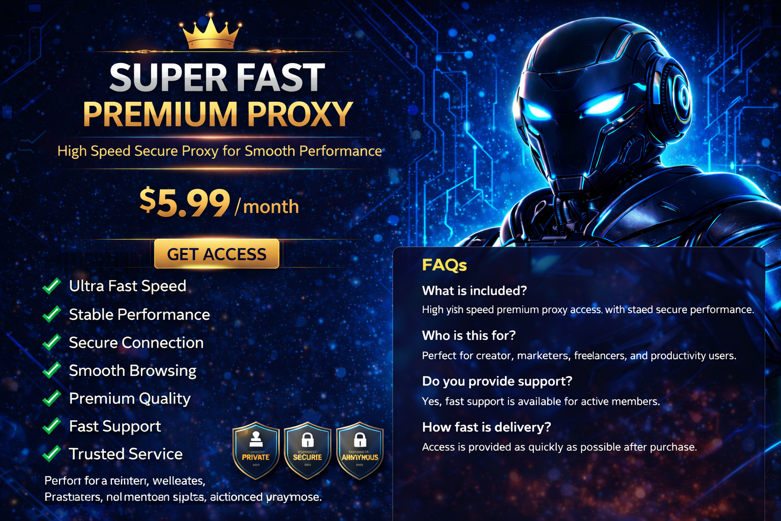 Super Fast Premium Proxy