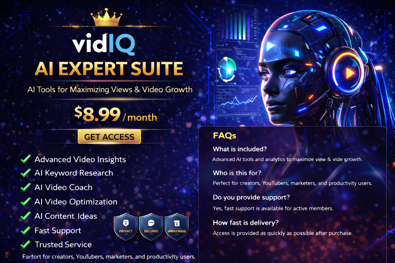 vidIQ Growth Suite