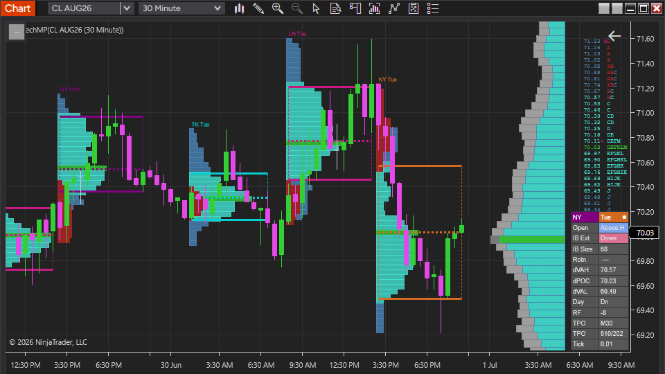 Blahtech Market Profile for NinjaTrader 8