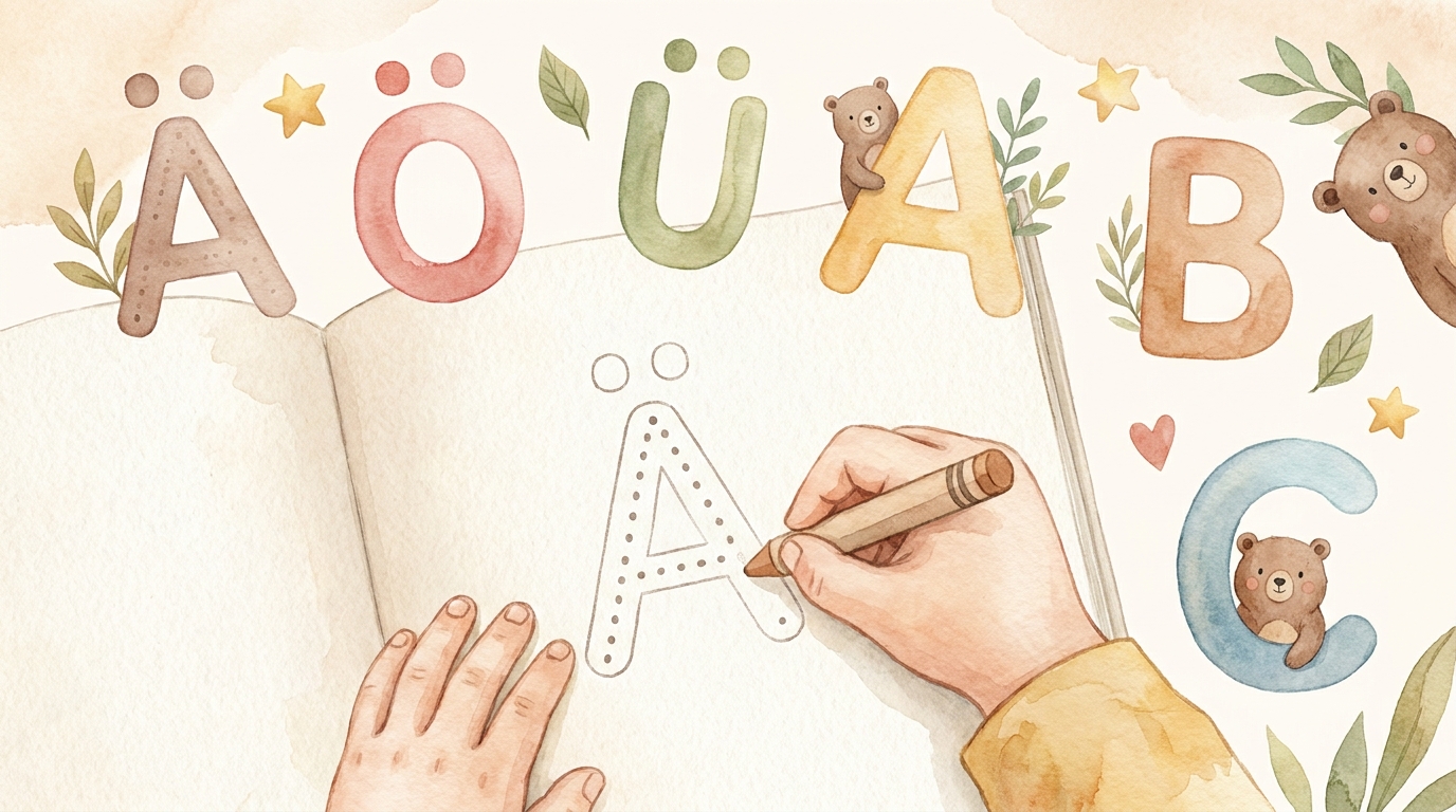 Buchstaben Nachspuren