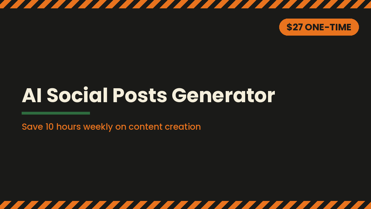 AI Social Posts Generator