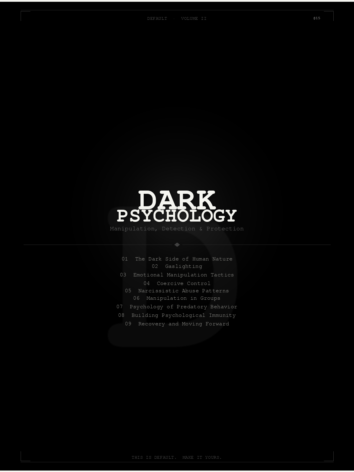 Dark Psychology