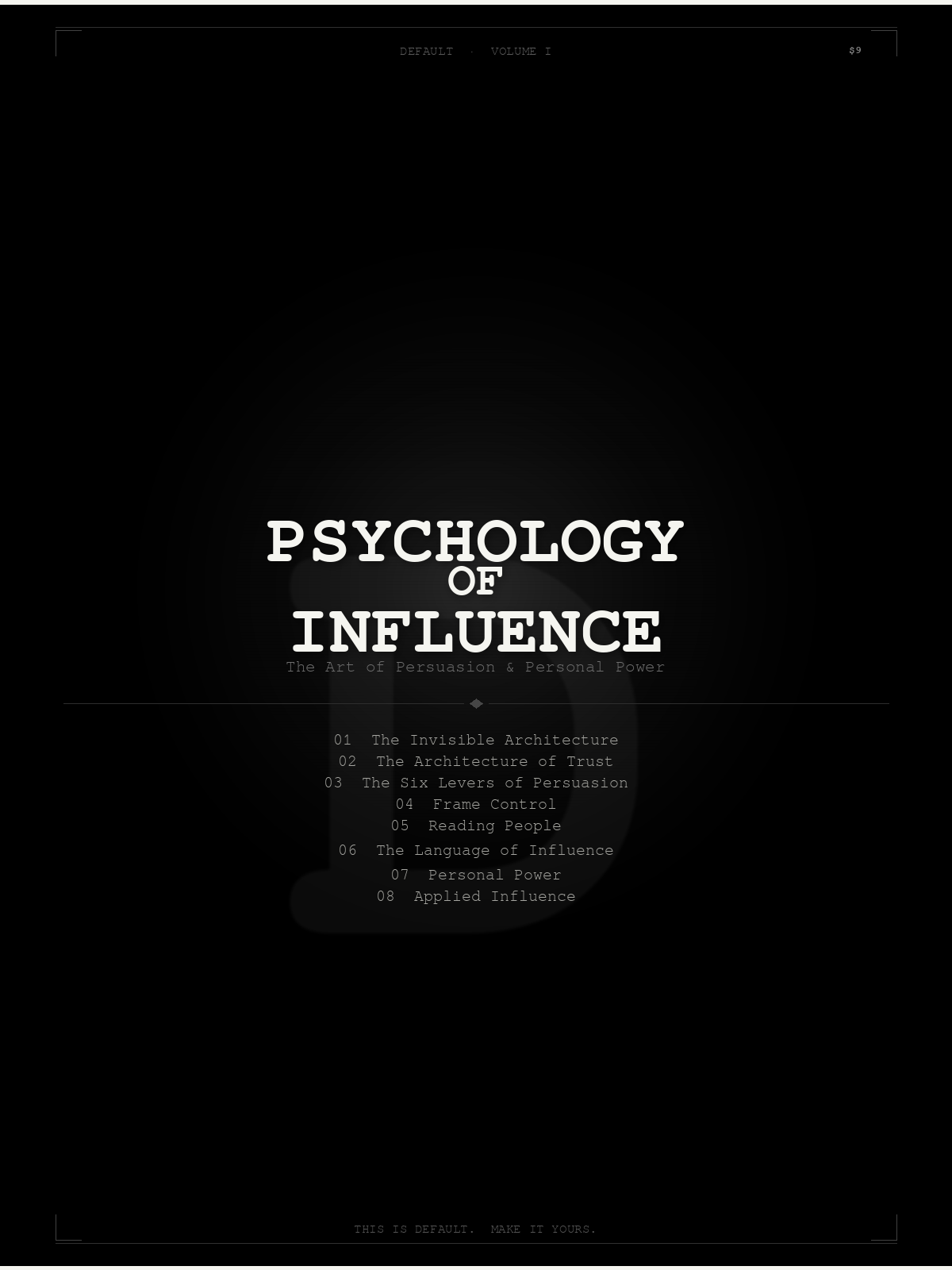 Psychology of Influence