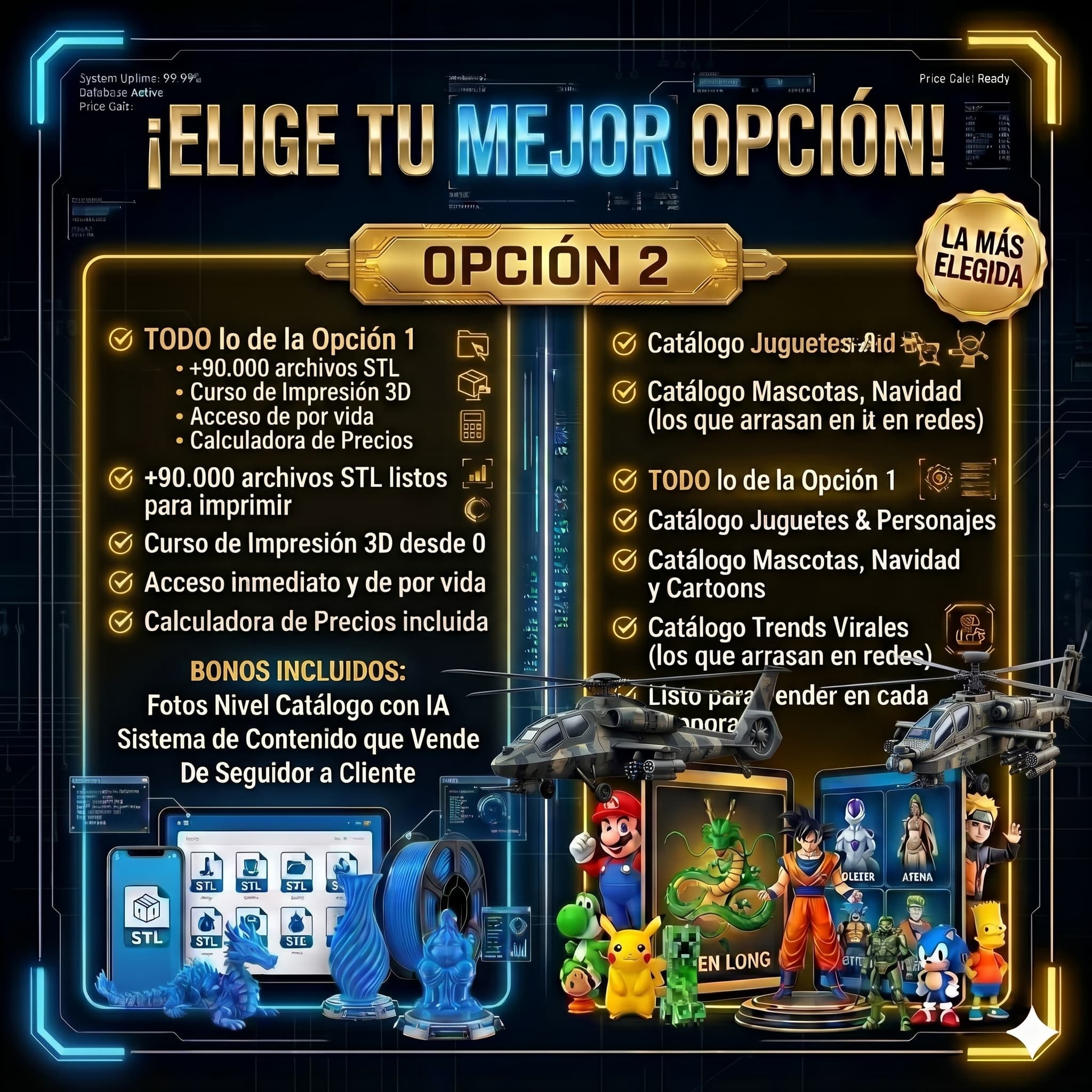  🔥 PACK DE IMPRESIÓN 3D PRO  🔥