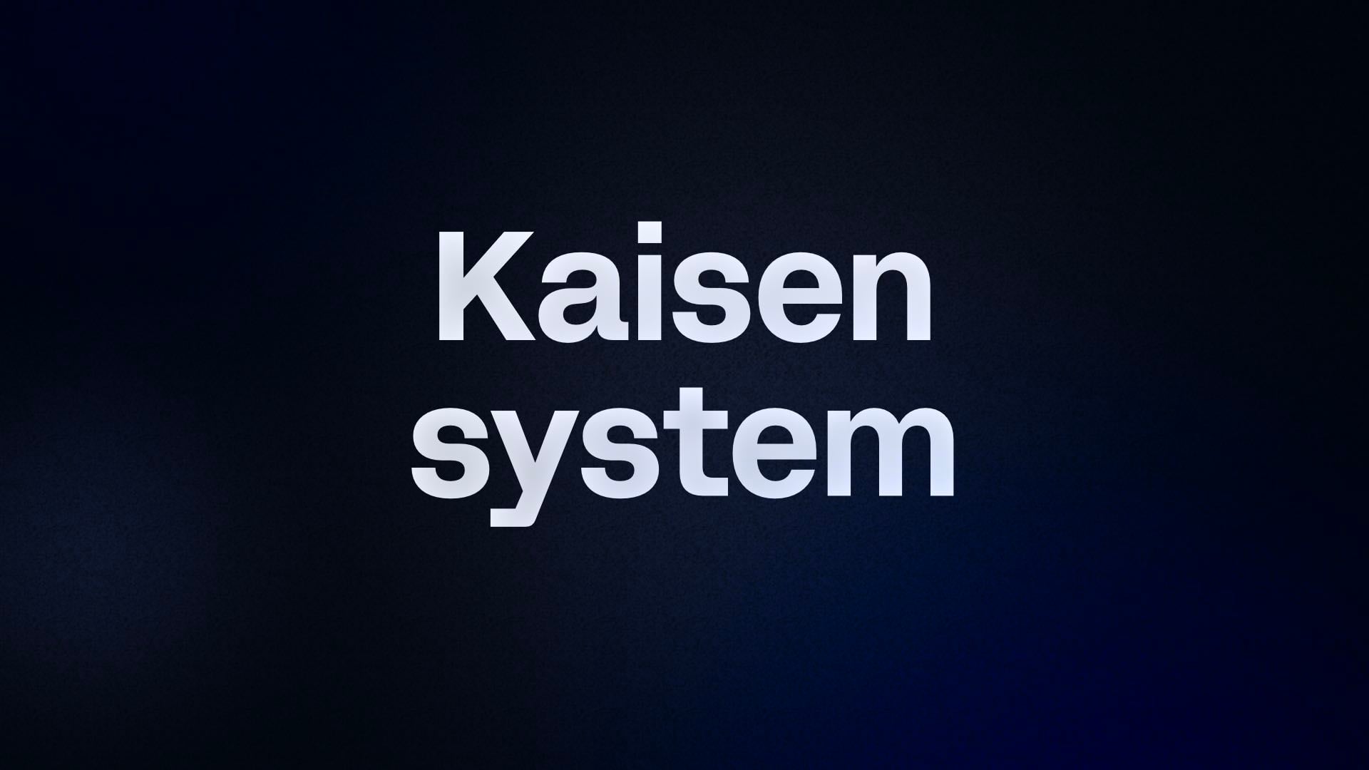 Kaisen system  banner
