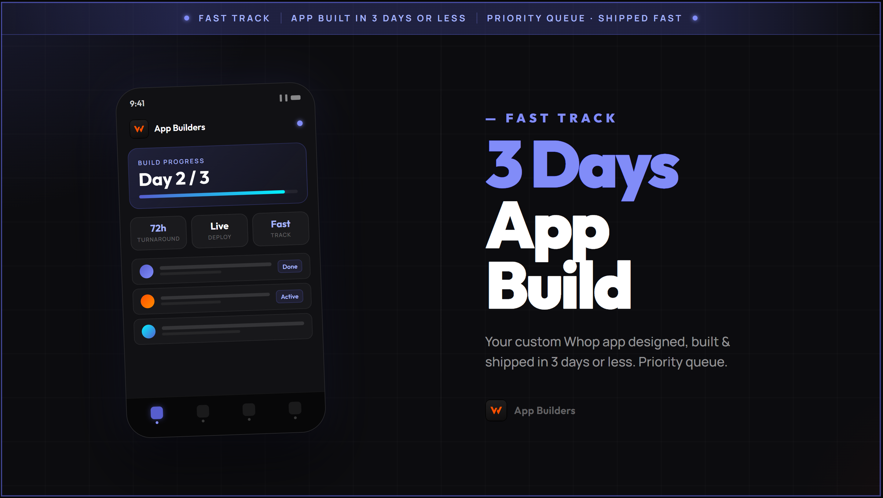 Fast Track- App Build [3 days or less]