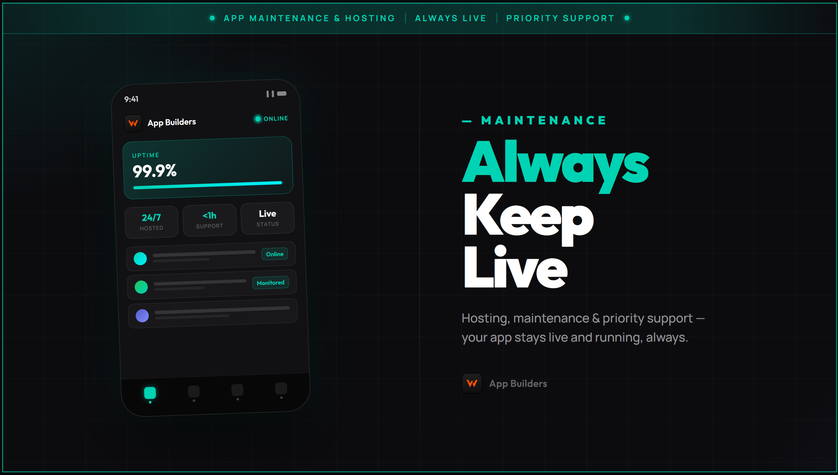 App Maintenance & Hosting