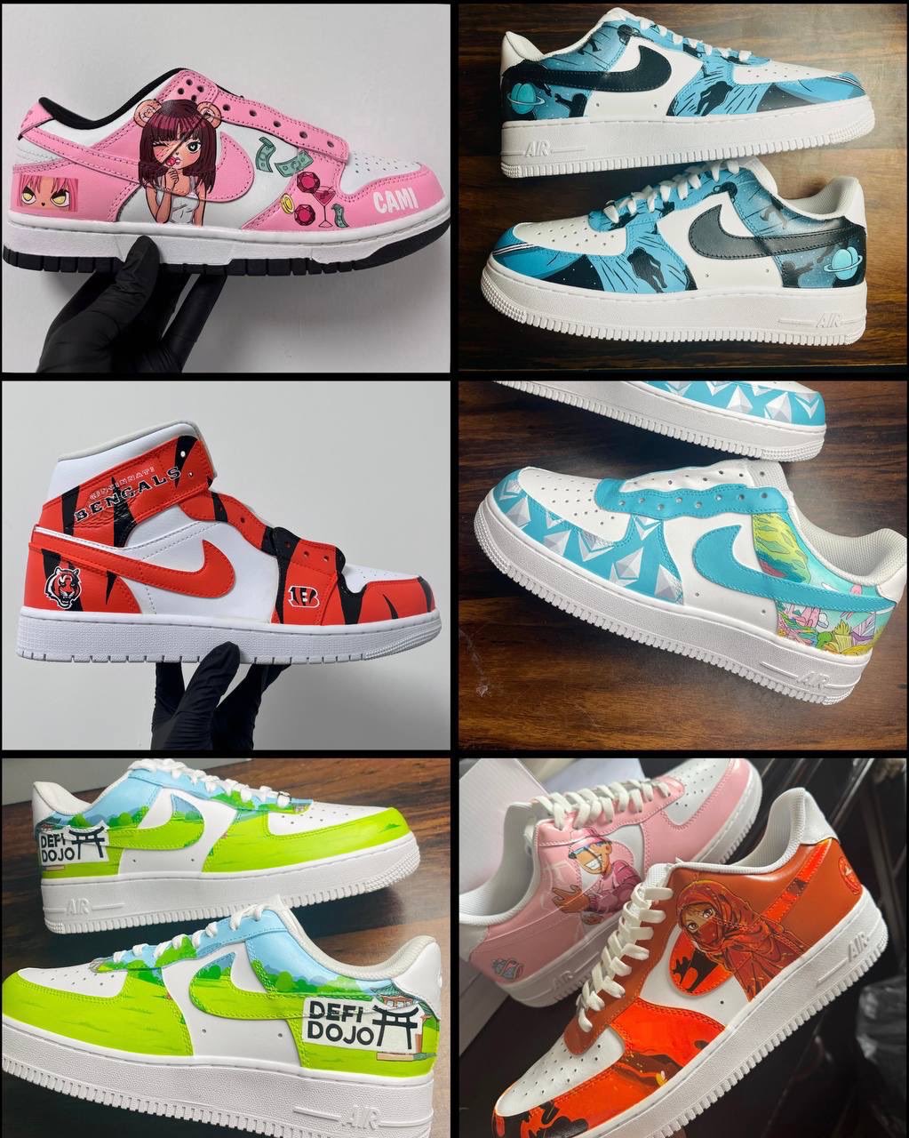 Customized Air Force 1s