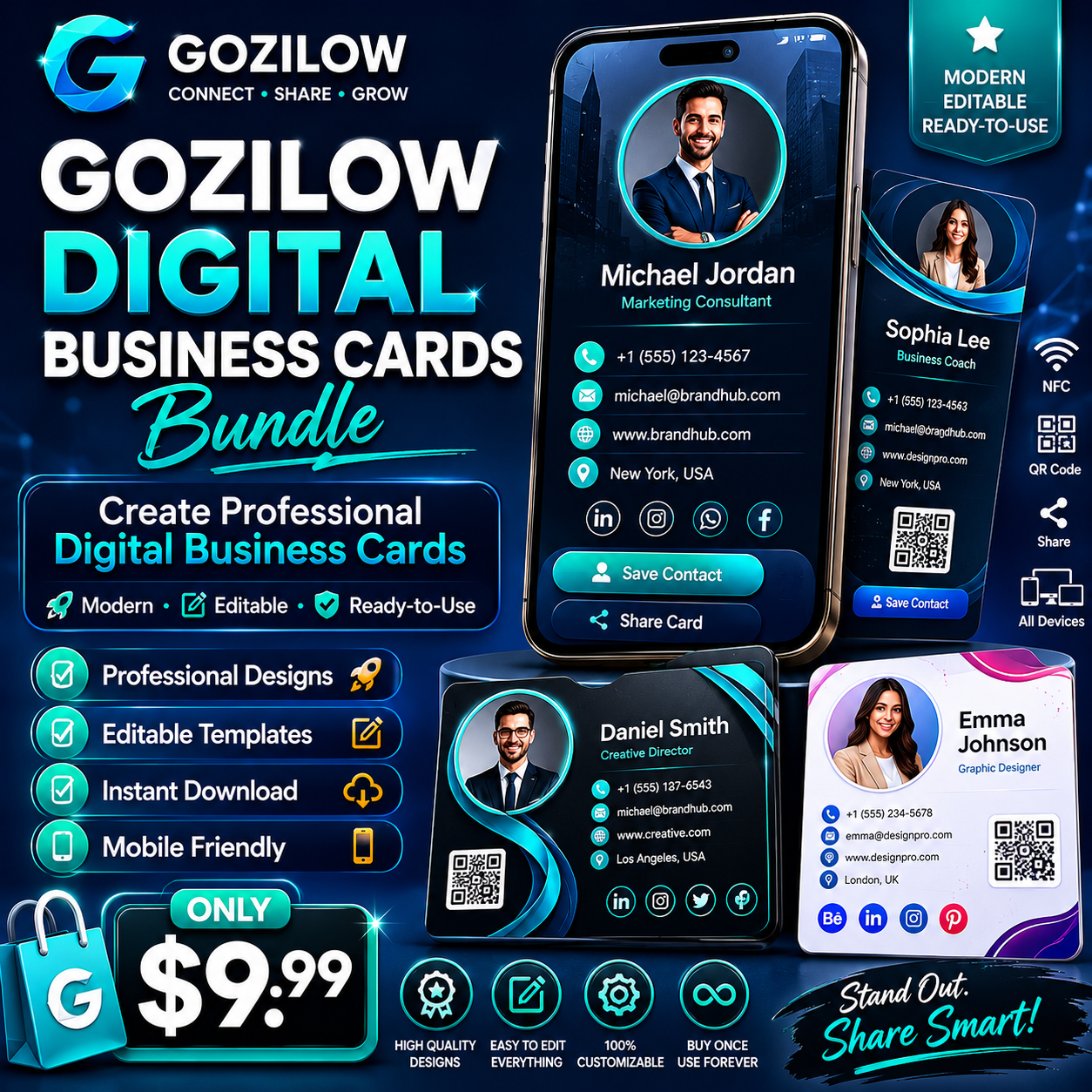 Business Cards GOZILOW