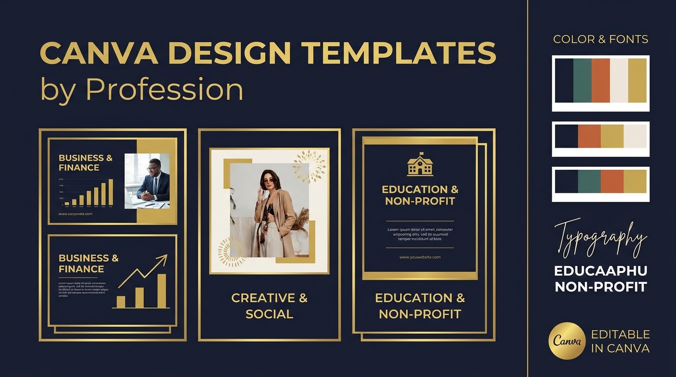 Pack Visuels Canva par Métier