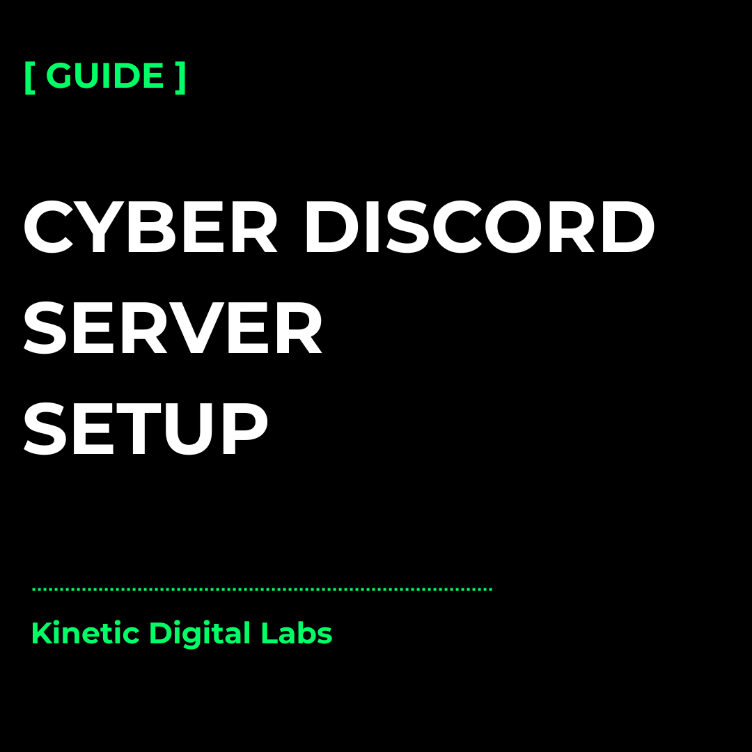 Cyber Discord server setup