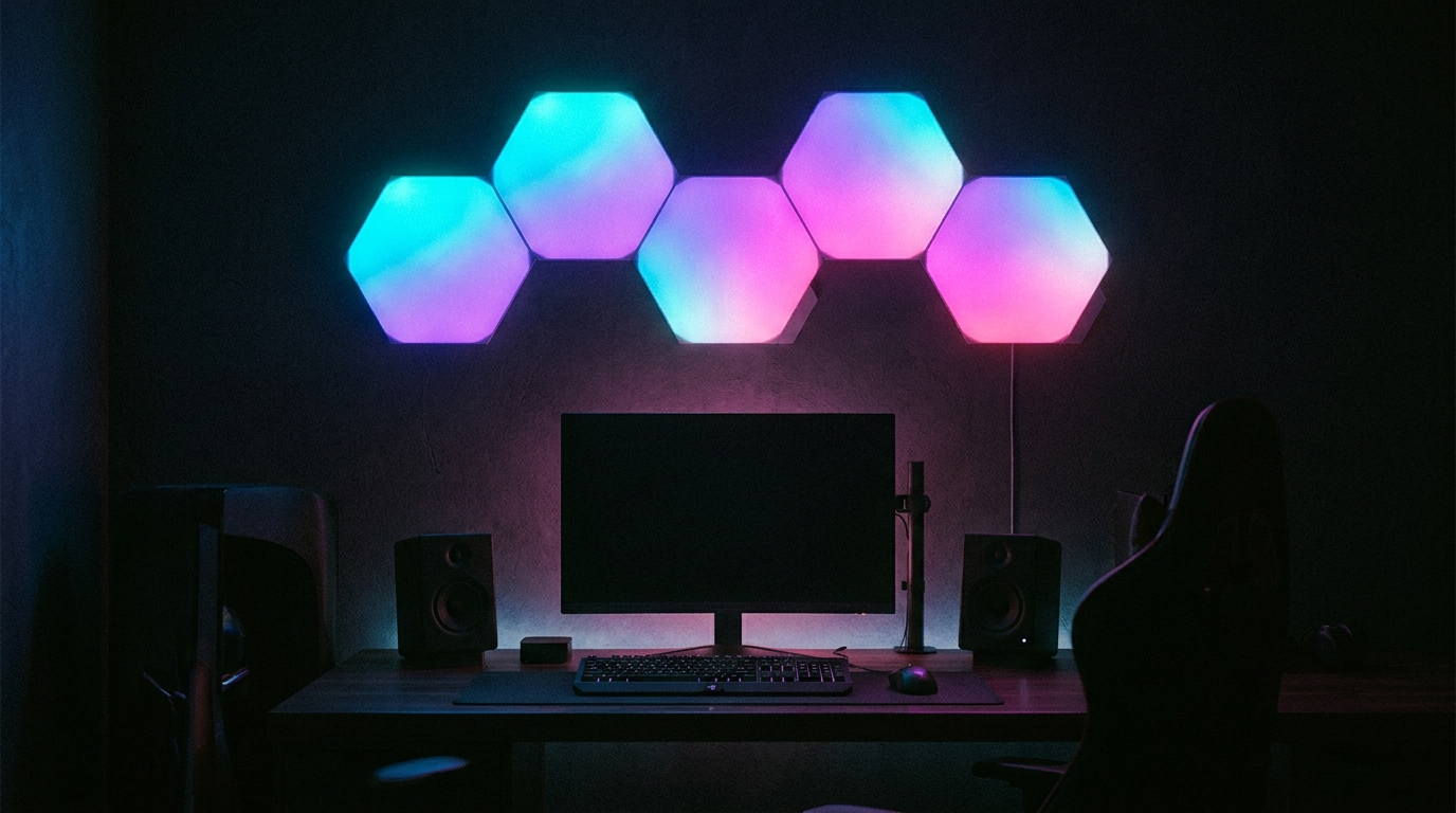 RGB Hexagon Wall Panels