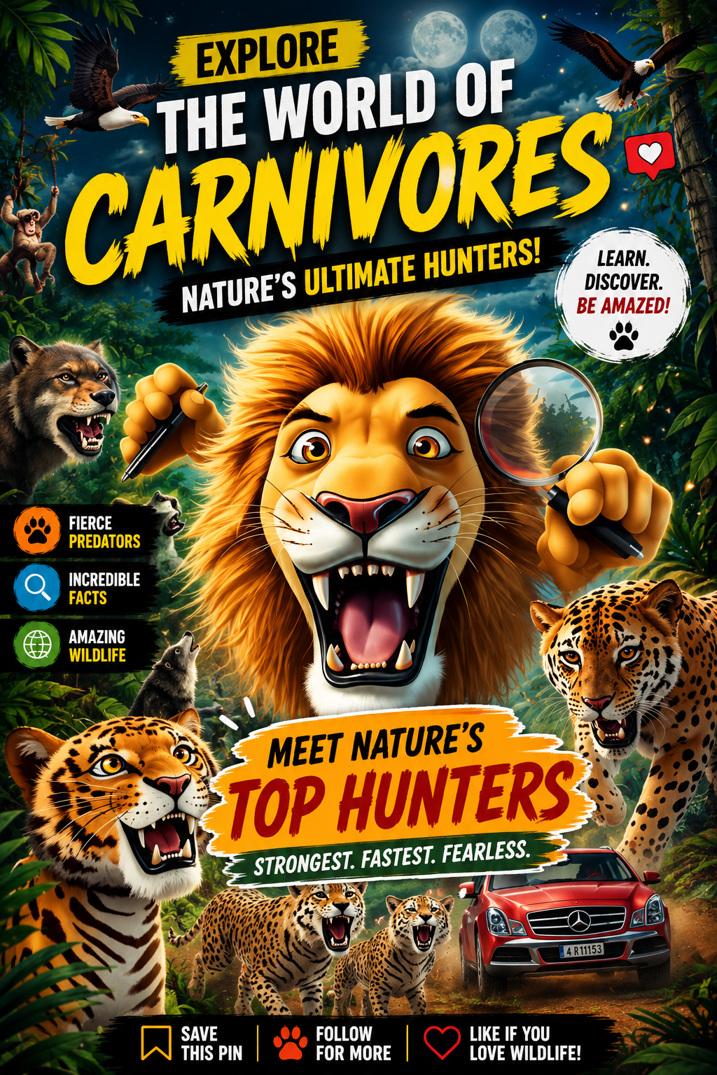 The World of Carnivores 🐾 | Fun & Educational Animal E-book for Kids (Wildlife 