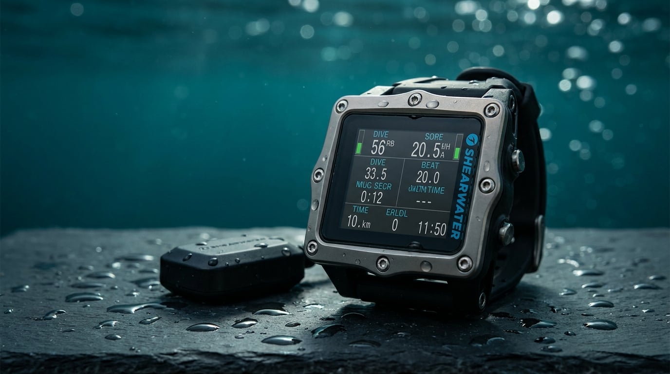 Shearwater Perdix 2 Ti Dive Computer and Swift G.P.S. Transmitter Combo