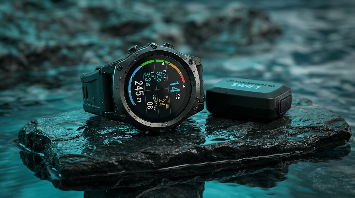 Shearwater Teric Wrist Dive Computer and Swift G.P.S. Transmitter Combo