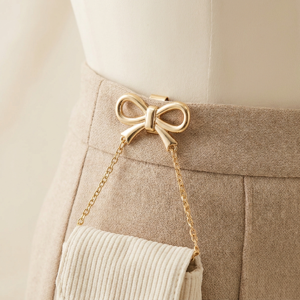 Clip-On Pocket — Bow Clasp