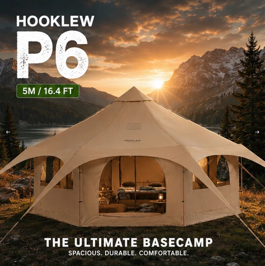 HOOKLEW P6 Four-Season Canvas Bell Tent